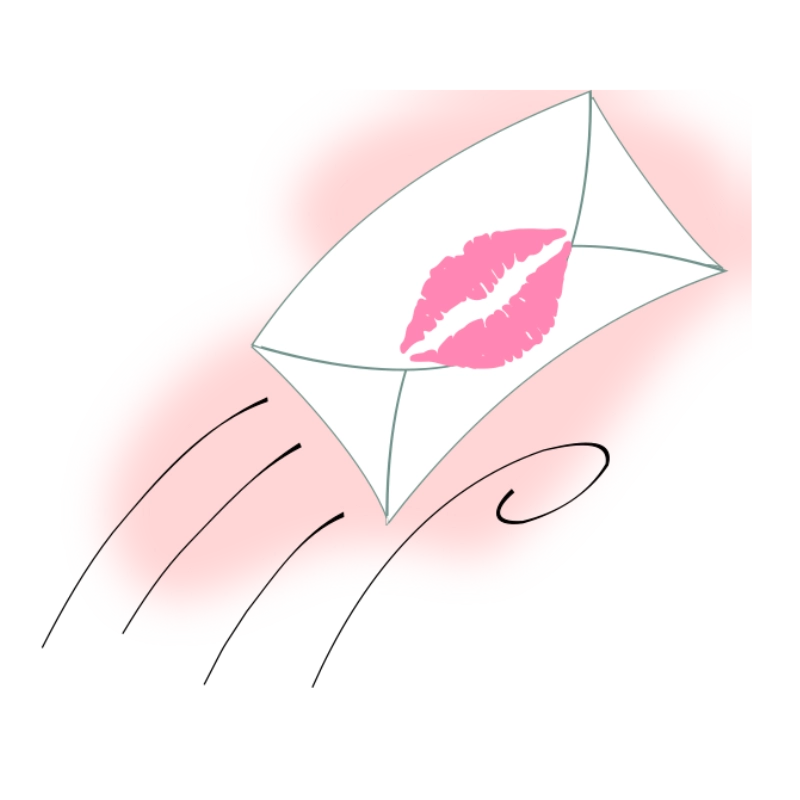 Valentine’s Love Letter Clipart Free Download (PNG & SVG)