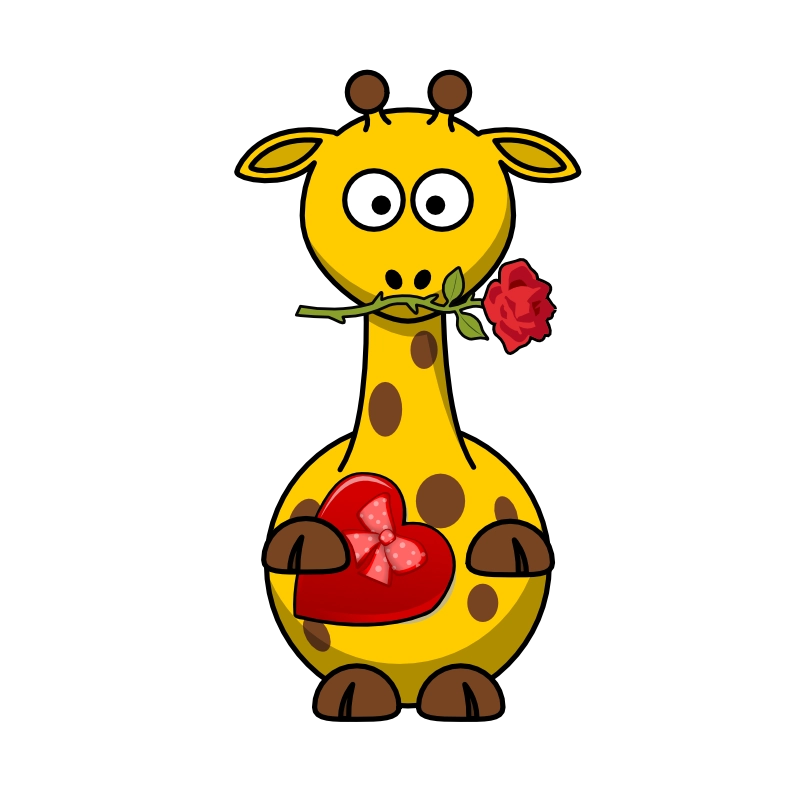 Valentine’s Day Giraffe Clipart: Free Cute Animal Heart Design (PNG & SVG)