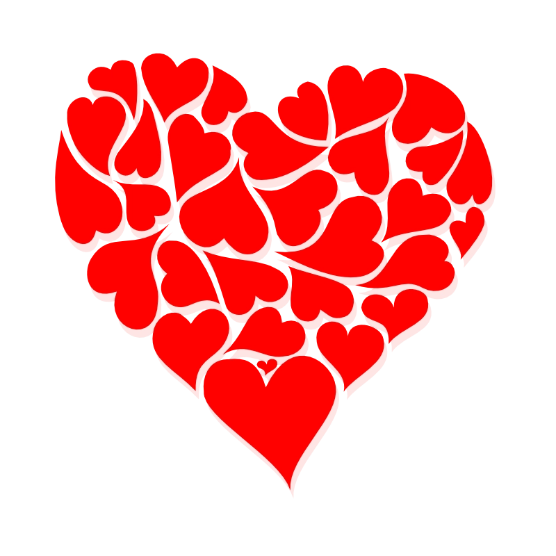 Free Heart-of-Hearts 2 Valentine Clipart! (PNG & SVG)