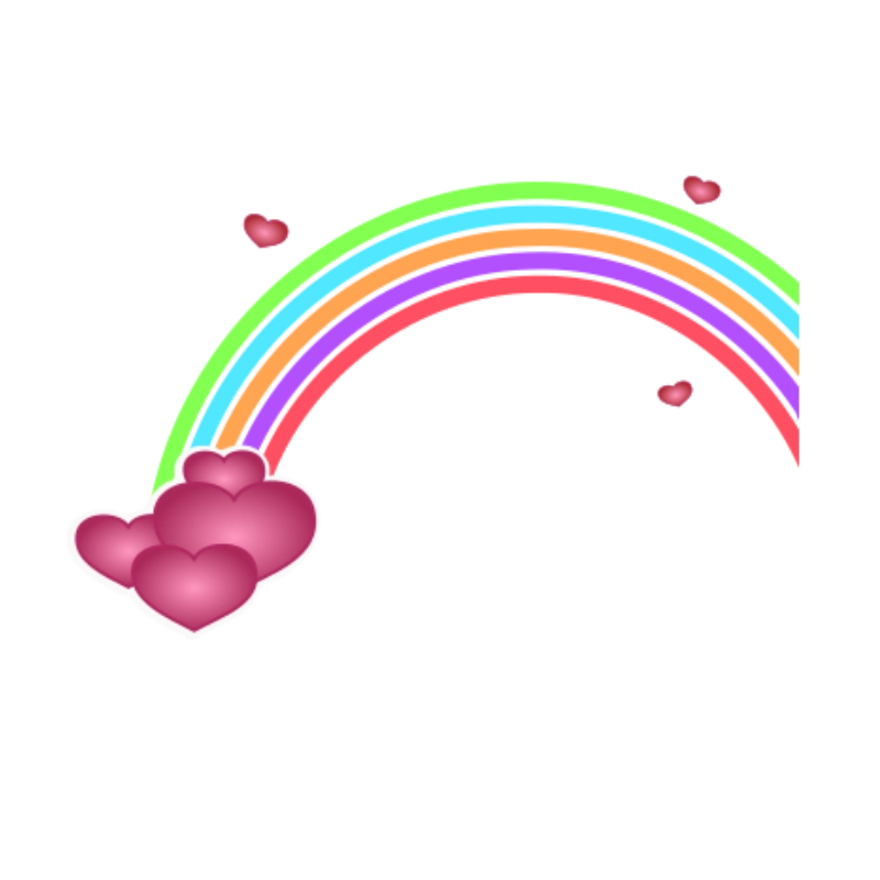 Free Valentine’s Day Rainbow Hearts Clipart for Your Creative Projects (PNG & SVG)